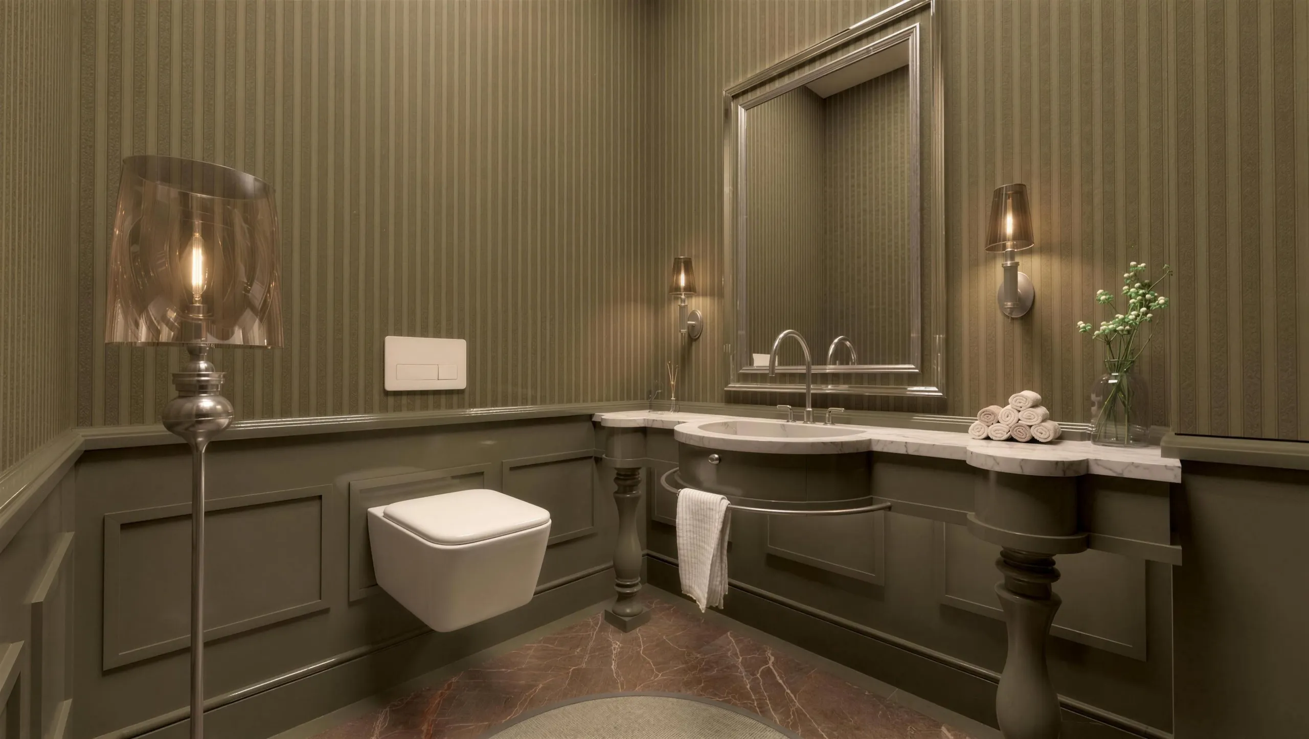 Villa · Yeşil misafir WC