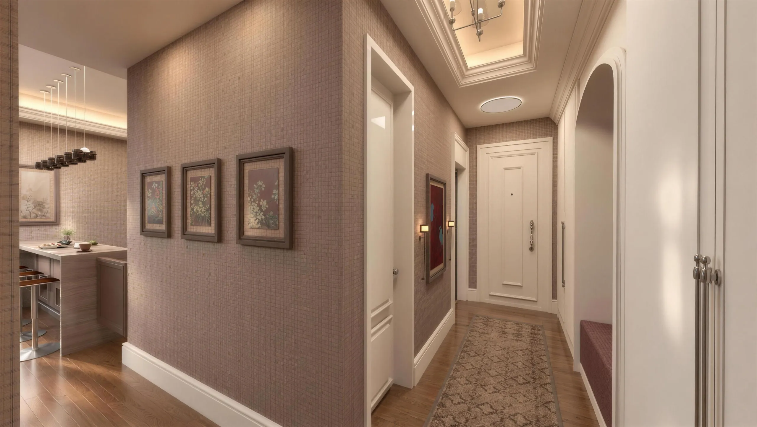 Villa · Üst antre ve geçiş