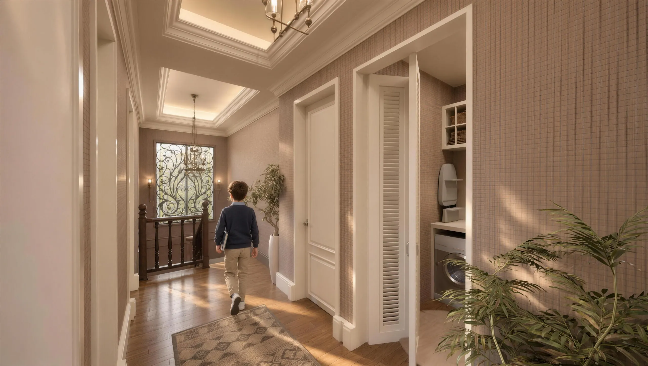 Villa · Üst antre ve geçiş