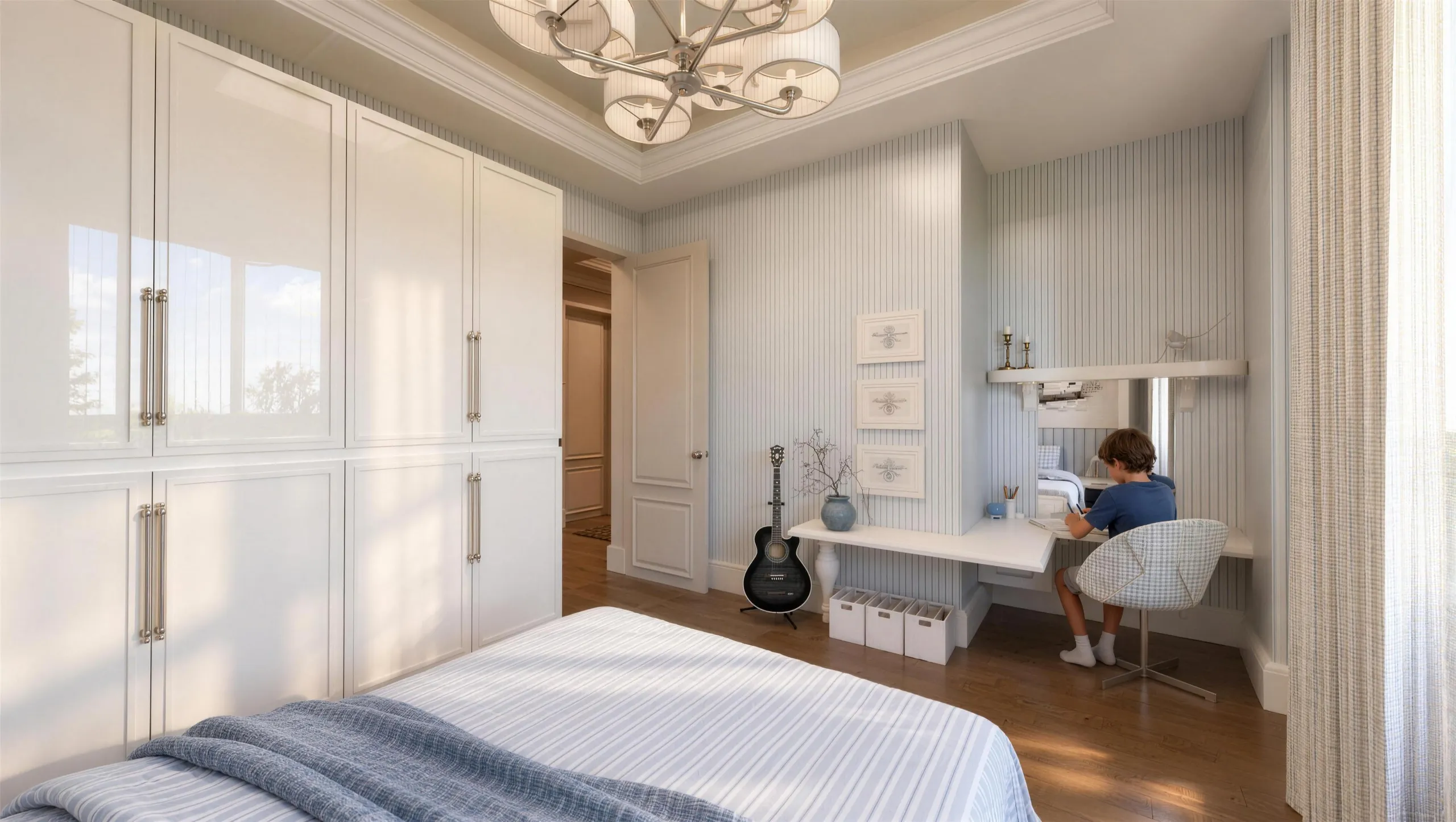 Villa · Mavi çocuk odası